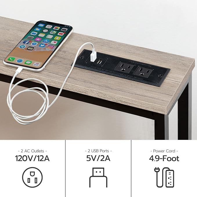 HOOBRO 47.2" Skinny Console Table - Image 4
