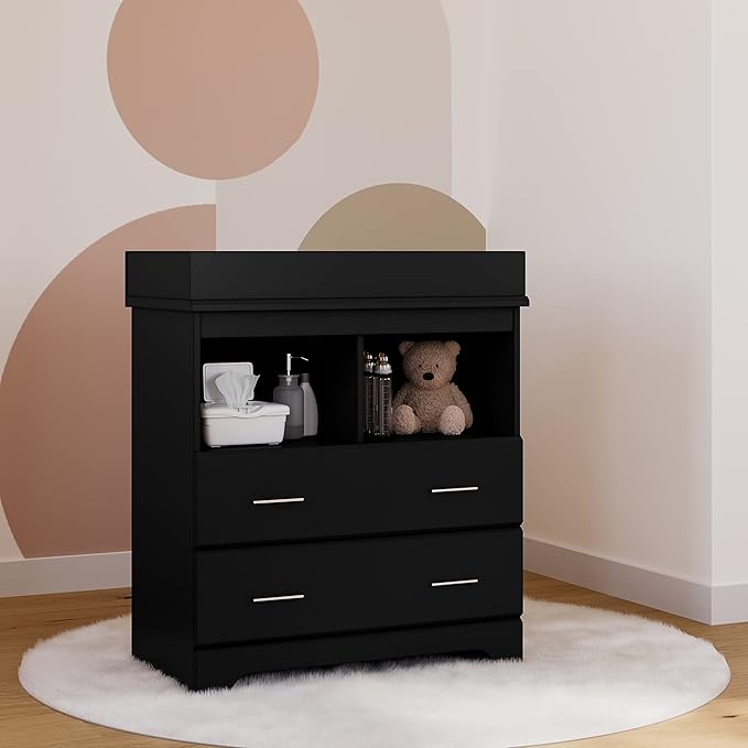Storkcraft Brookside 2 Drawer Changing Table Dresser – GREENGUARD Gold Certified - Image 6