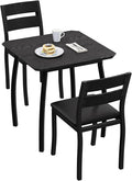 Small Dining Table Set for 2, 3-Piece Kitchen Table Set by IDEALHOUSE