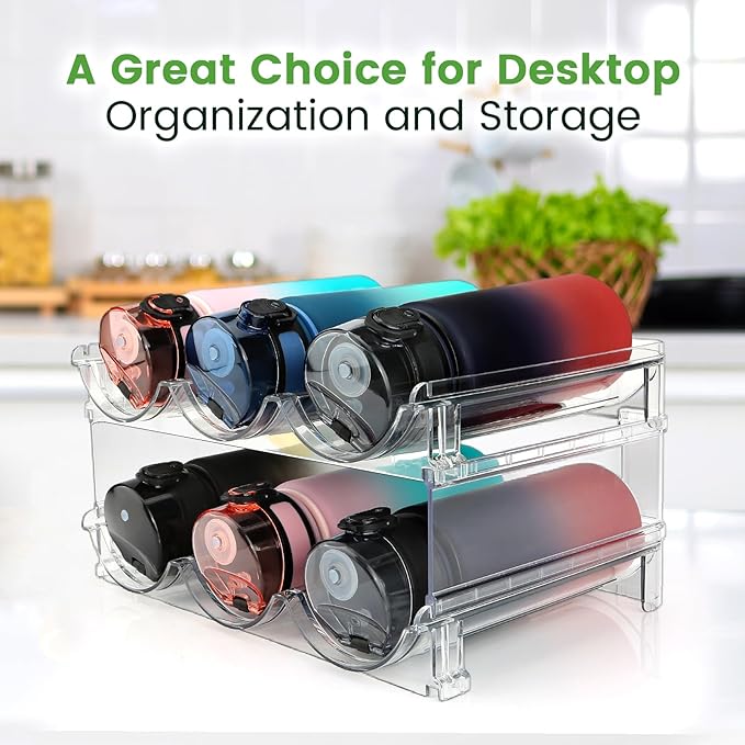Water Bottle Organizer for Cabinet, 3 Pack Water Bottle Organization and - Image 5