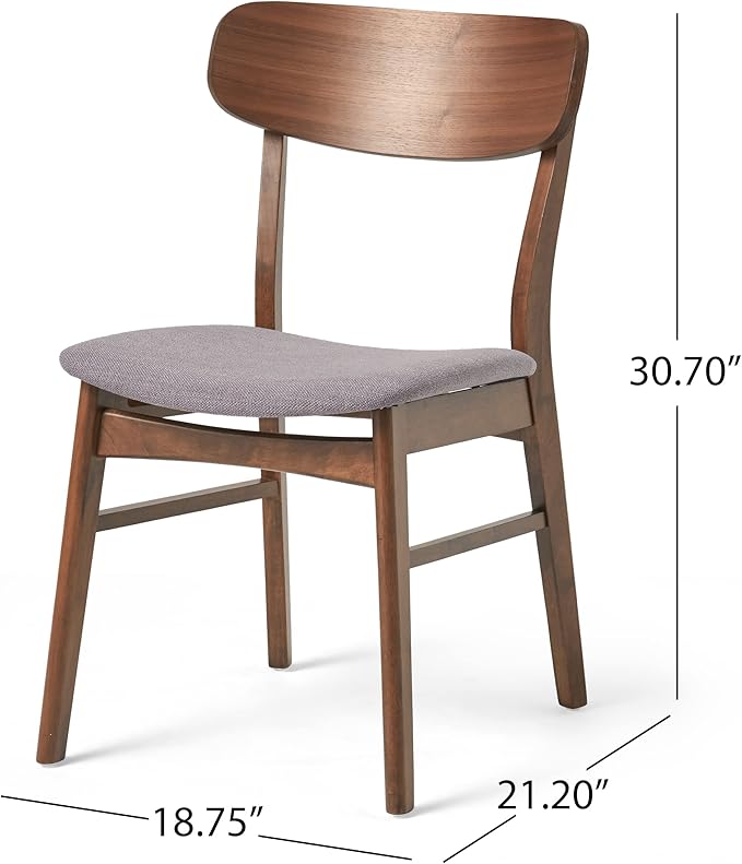 Christopher Knight Home Anthony Mid-Century Modern 7 Piece Dining Set, Dark - Image 3