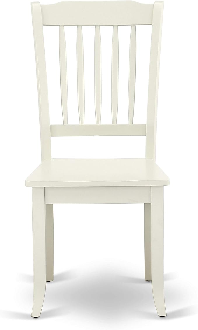 East West Furniture HBDA3-LWH-W 3 Piece Modern Dining Table Set Contains a - Image 6
