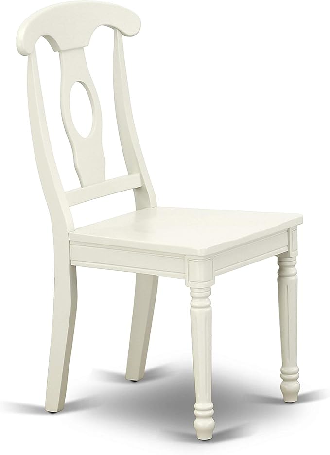 East West Furniture DOKE5-LWH-W 5 Piece Kitchen Table Set - Image 8