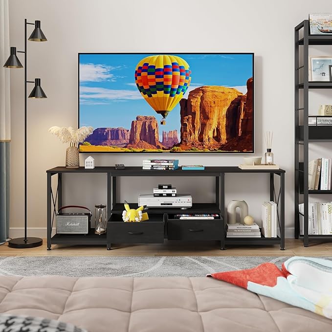 TV Stand with Fabric Drawer for 50 55 Inches TV - Image 7