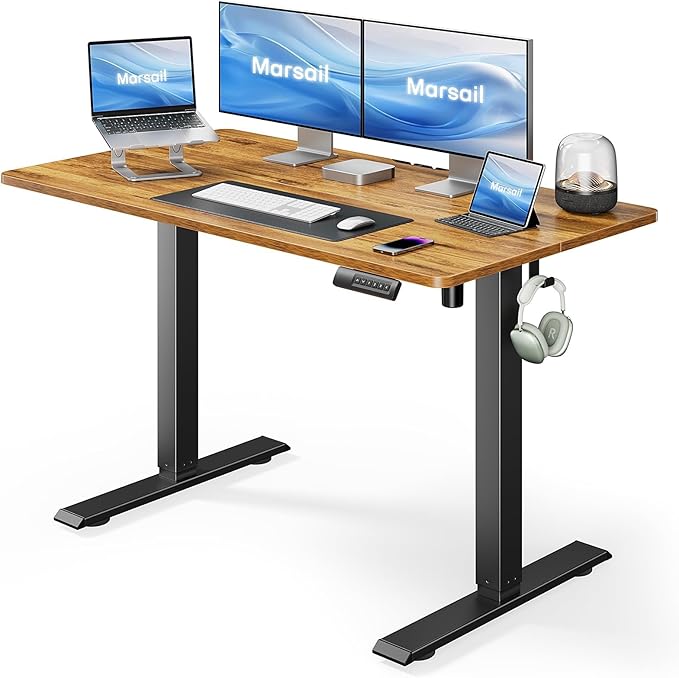 Marsail Standing Desk Adjustable Height Stand up Home Office Desk, ‎ 48x24 Inch by Marsail