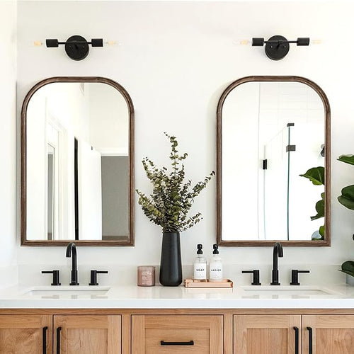24"x36" Solid Wood Bathroom Mirror Tempered Glass - Image 2