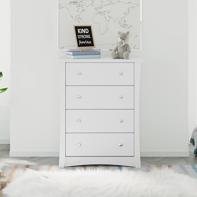 Storkcraft Crescent 4 Drawer Chest – GREENGUARD Gold Certified, Dresser - Image 3