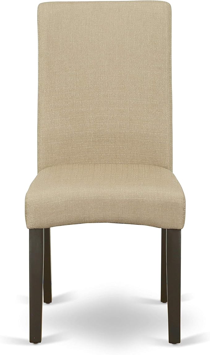 East West Furniture ANDR3-CAP-03 3 Piece Dining Room Table Set Contains a Round - Image 5