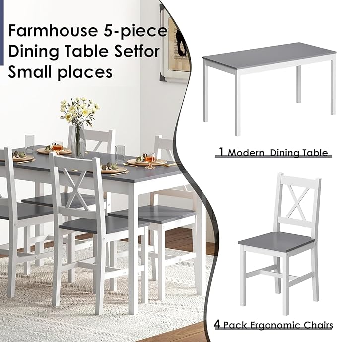 sogesfurniture 42.5''Dining Table Set - Image 5