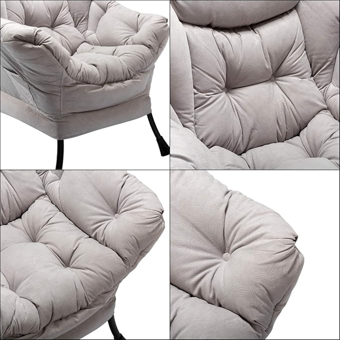 HollyHOME Fabric Lazy Chair - Image 7