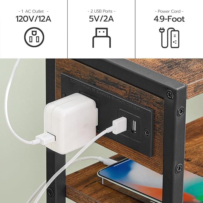 HOOBRO Small Narrow Side Table - Image 5