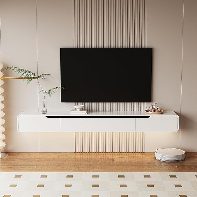 High Gloss Floating TV Stand by Furninova