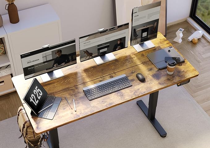 Claiks Electric Standing Desk, Adjustable Height Stand up Desk, 63x24 Inches - Image 7