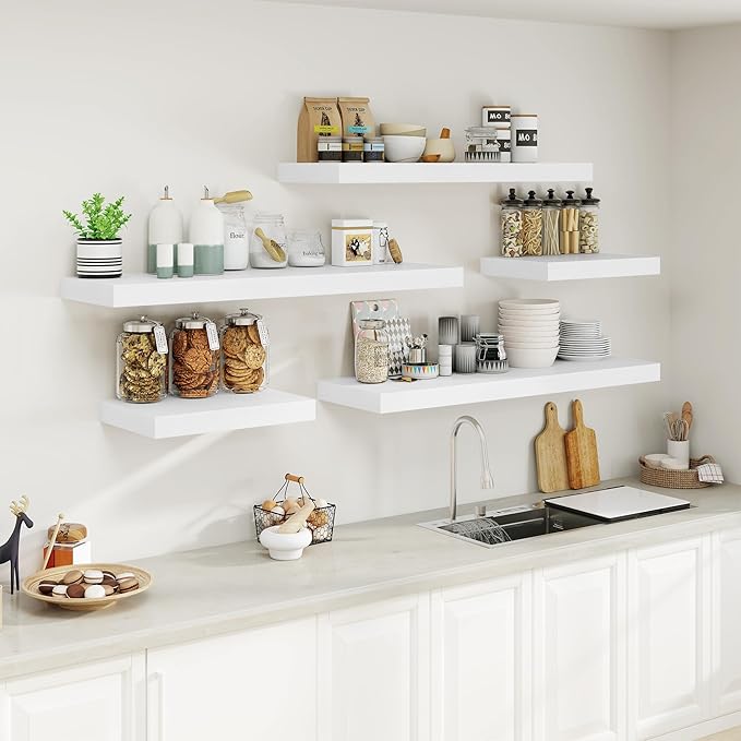 Heimlove Bathroom 12" Deep Floating Shelves - Image 7