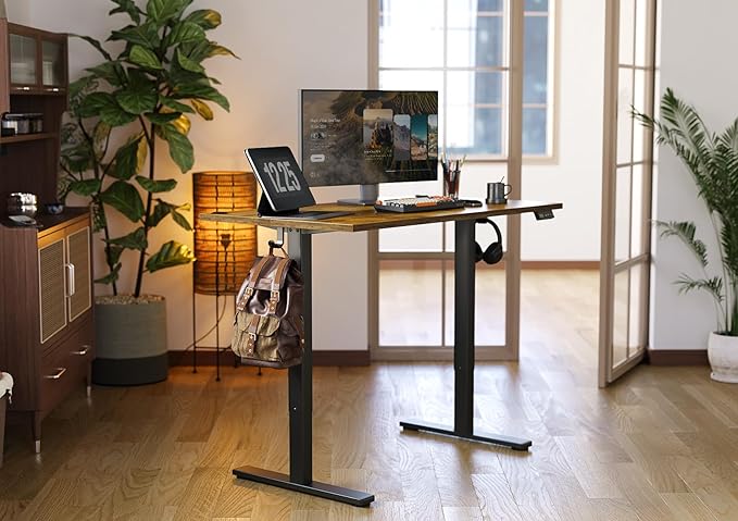 Seang Standing Desk with Adjustable Height, 40x24 Inch Electric Stand Up Desk - Image 2