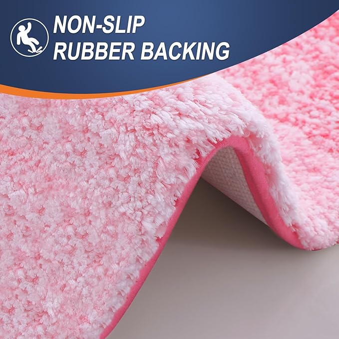 OLANLY Bathroom Runner Rugs 47x17, Extra Soft Absorbent Microfiber Bath Rugs - Image 4