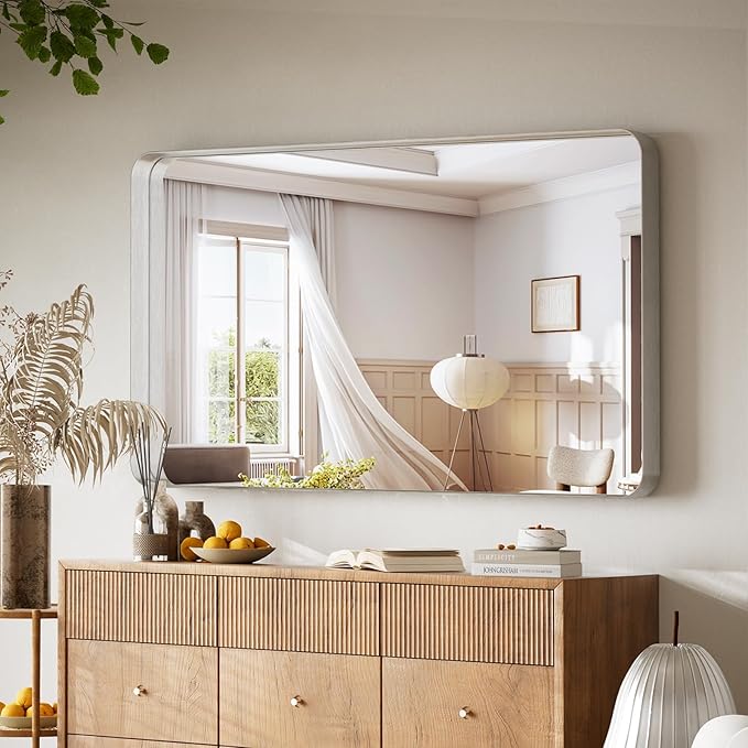 Large Bathroom Mirror 30x56 inch, Gorgeous Deep Frame Wall Vanity Mirror - Image 5