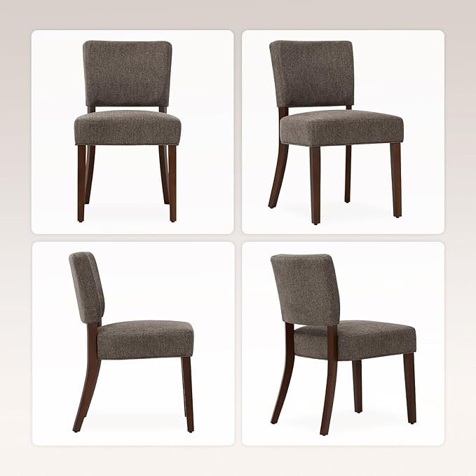 COLAMY Mid Century Modern Dining Chairs Set of 4, Upholstered Kitchen Chairs - Image 6