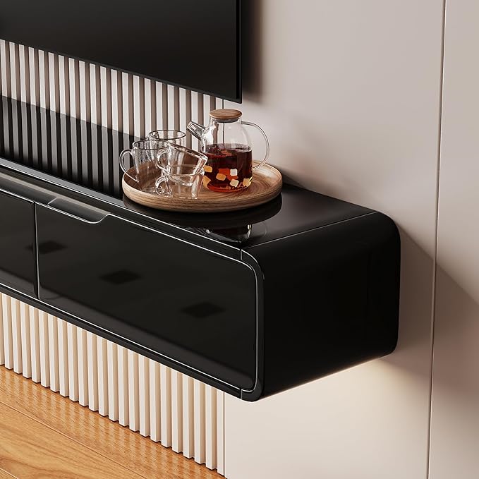 High Gloss Floating TV Stand - Image 5
