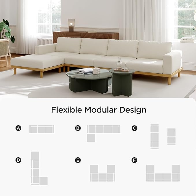 Acanva Minimalist Modular Sectional Sofa - Image 6
