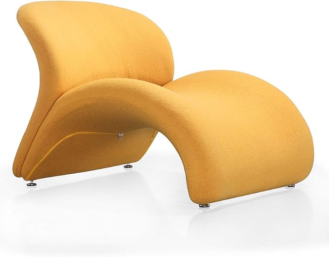 Manhattan Comfort Rosebud Modern Accent Chair Upholstered in Wool Blend by ManhattanComfort
