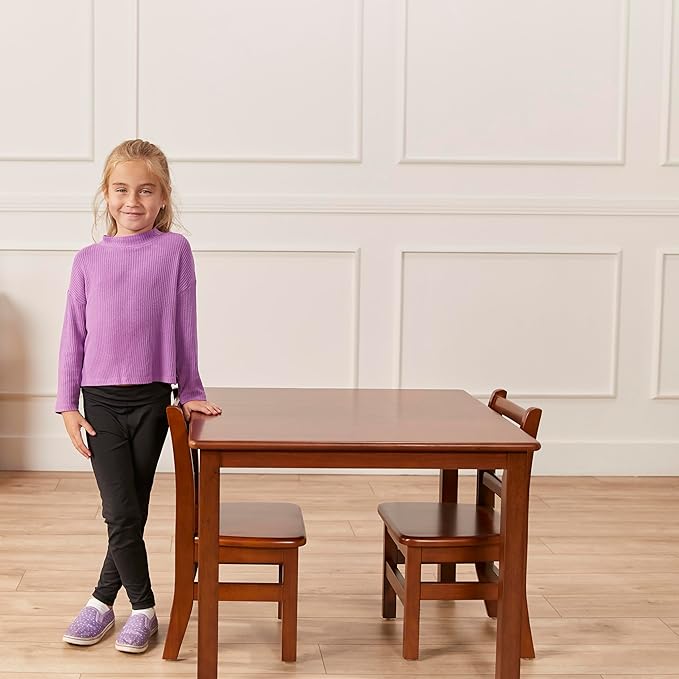 ECR4Kids 30in x 30in Square Hardwood Table and Chair Set, 12in Seat Height - Image 11