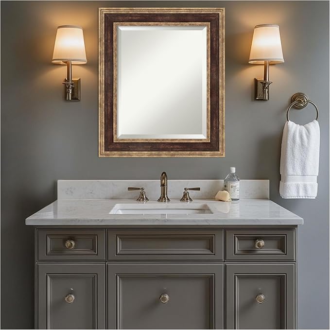 Amanti Art Bronze Bathroom Mirror - Image 5