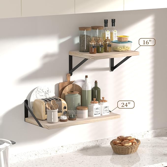 SAUMONIERES Floating Shelves Wall Bookshelf - Image 7