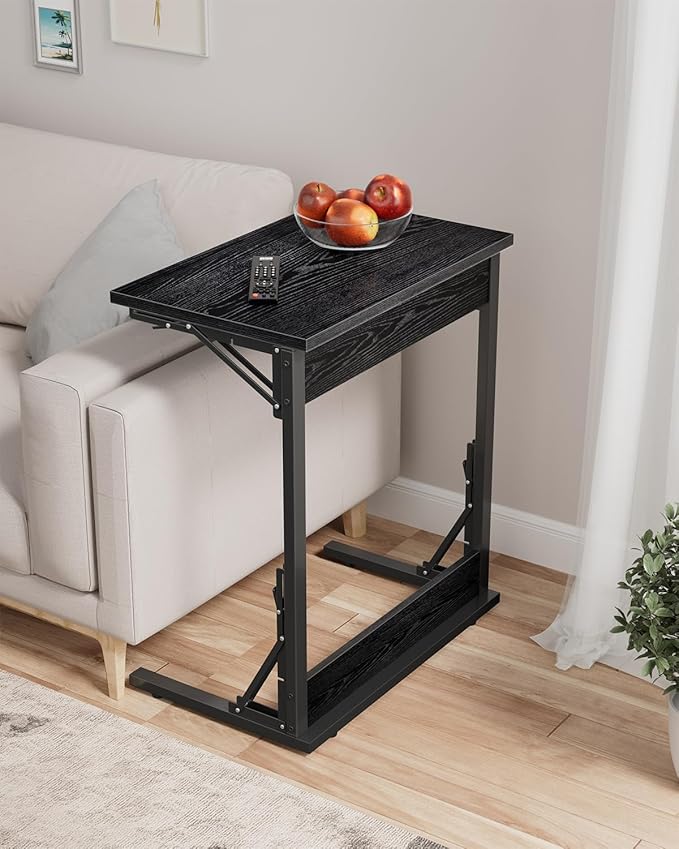 Tatub Folding TV Tray Table Set of 2, Small Sofa-Side Laptop Desk - Image 3