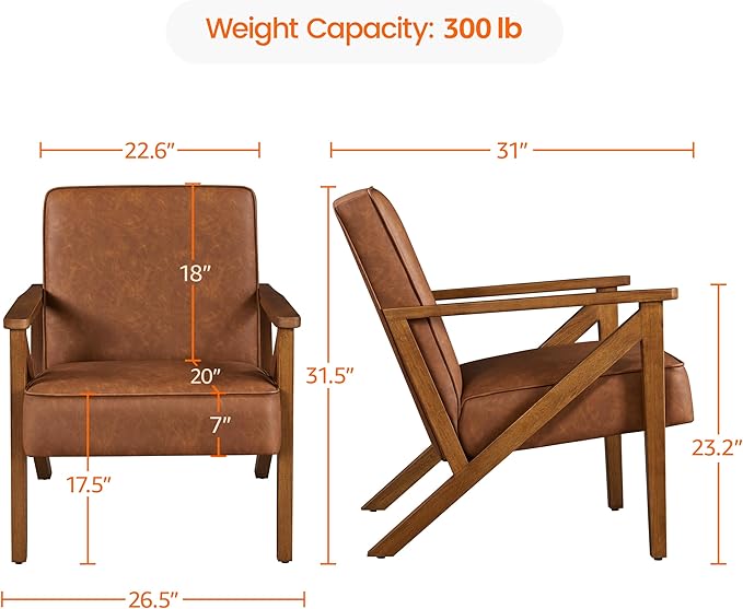 Yaheetech Accent Chair, Armchair - Image 2