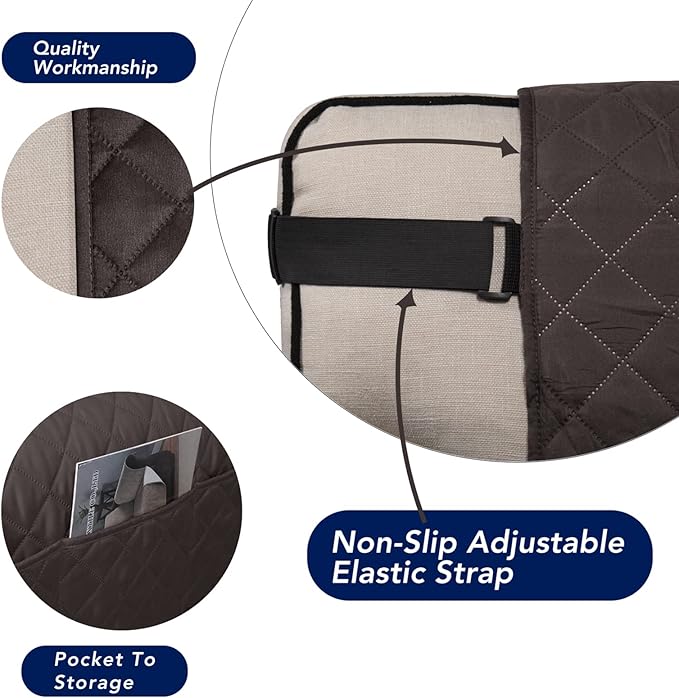 PureFit Reversible Sofa Cover Water Resistant Chair Couch Cover, Machine - Image 3