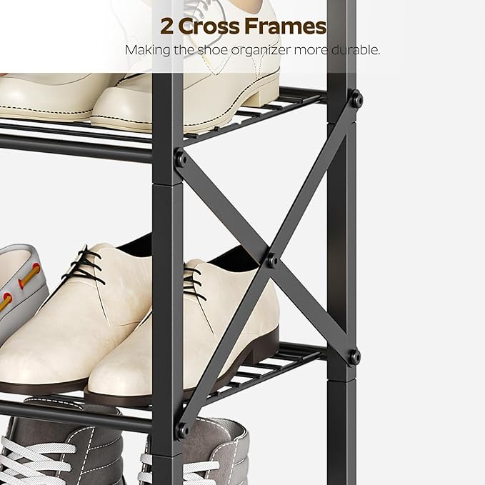 6-Tier Shoe Rack, Shoe Storage Organizer - Image 6