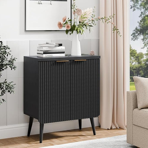 23.6" Sideboard Cabinet with 2 Doors, Modern Buffet Cabinet with Adjustable by ChicFurnit