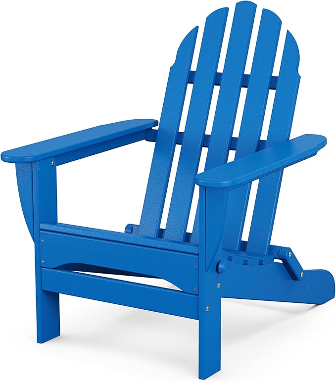 POLYWOOD AD5030PB Classic Folding Adirondack Chair, 35.00" x 29" x 35.00" by POLYWOOD