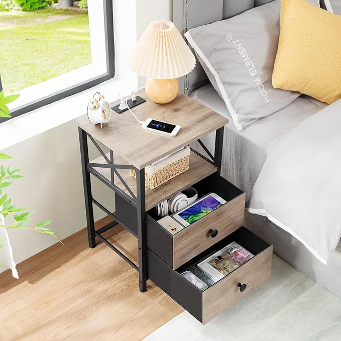 AMHANCIBLE Night Stand Set 2, Nightstand - Image 4