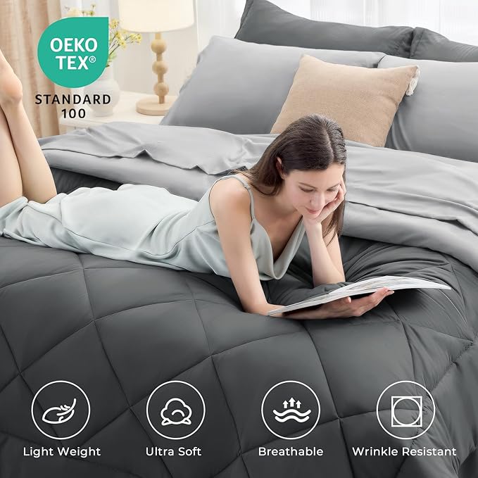 HEVUMYI Queen Comforter Set - Image 3