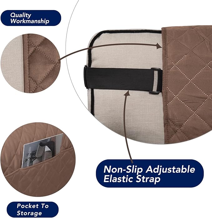 PureFit Reversible Sofa Cover Water Resistant Chair Couch Cover, Machine - Image 3