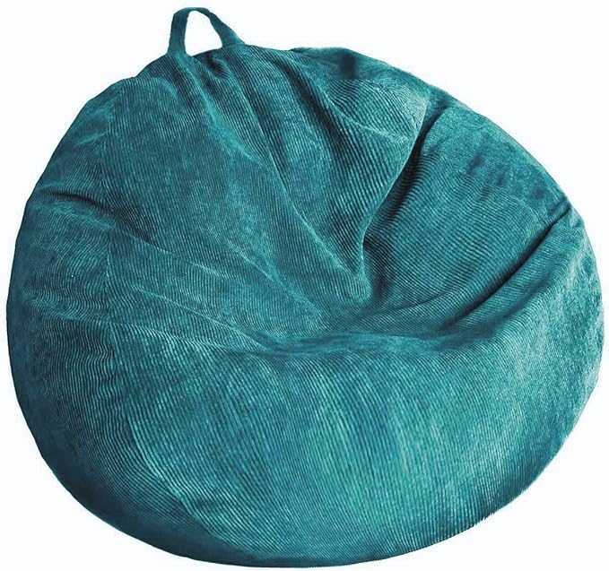 Stuffed Animal Storage Bean Bag Chair Cover Washable Ultra Soft Corduroy Bean by Unknown