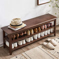 Shoe Bench with Storage for Entryway, Shoe Rack Bench with 3-Tier Organizer by YourSpacePerfectlyReflected
