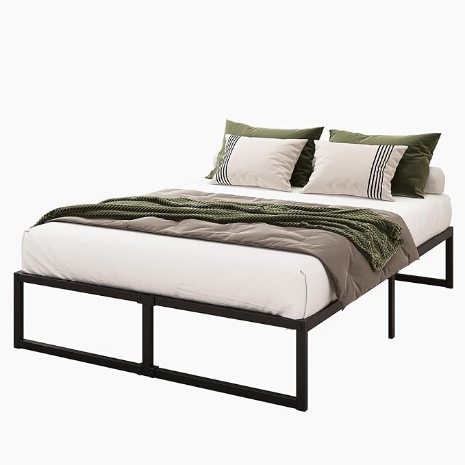 12 Inch Full Size Bed Frame No Box Spring Needed, Heavy Duty Metal Platform Beds - Image 8