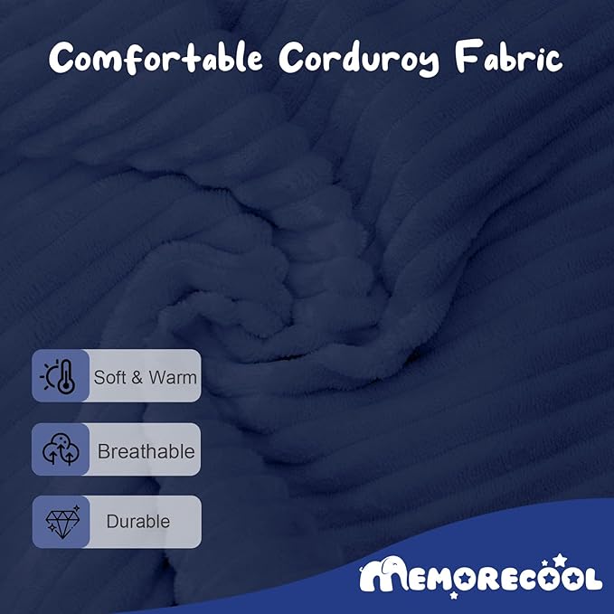 MeMoreCool Modular Kids Couch, Corduroy Play Toddler Couch - Image 6