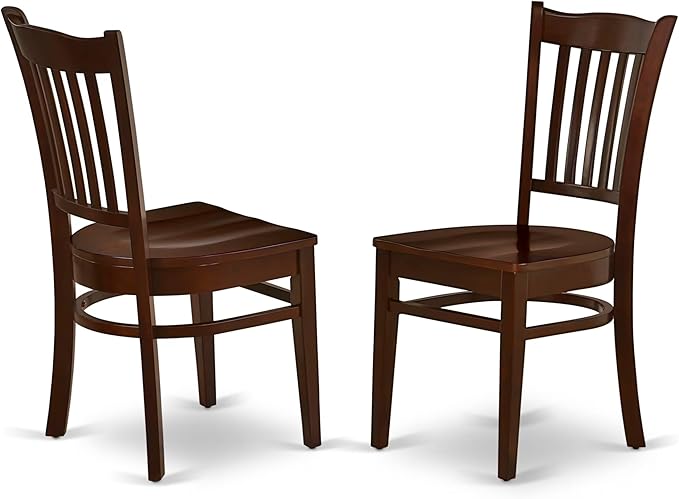 East West Furniture NDGR5-MAH-W 5 Piece Kitchen Table Set - Image 4