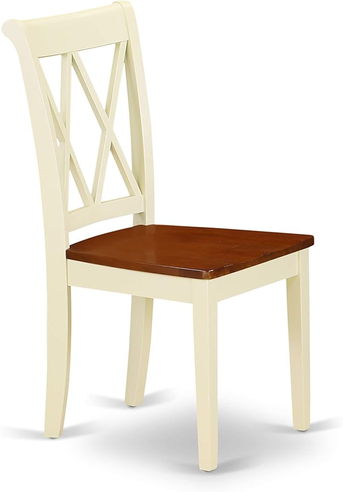 East West Furniture DOCL7-BMK-W 7 Piece Dining Room Furniture Set Consist of a - Image 8
