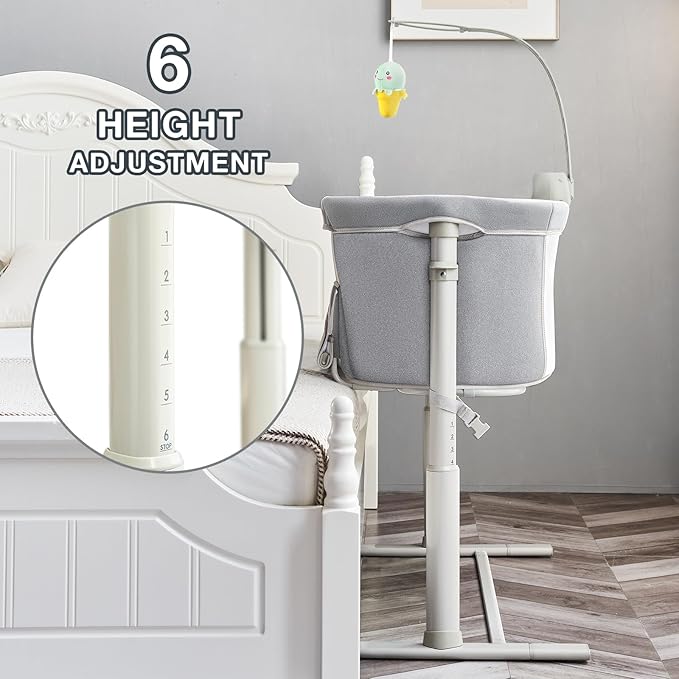 RONBEI Baby Basinet Bedside Sleeper, Infant Bedside Bassinet Bedside Crib - Image 3