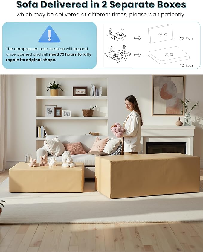 Queen Size Pull Out Sofa Bed, Convertible Sleeper Sofa Couch - Image 4