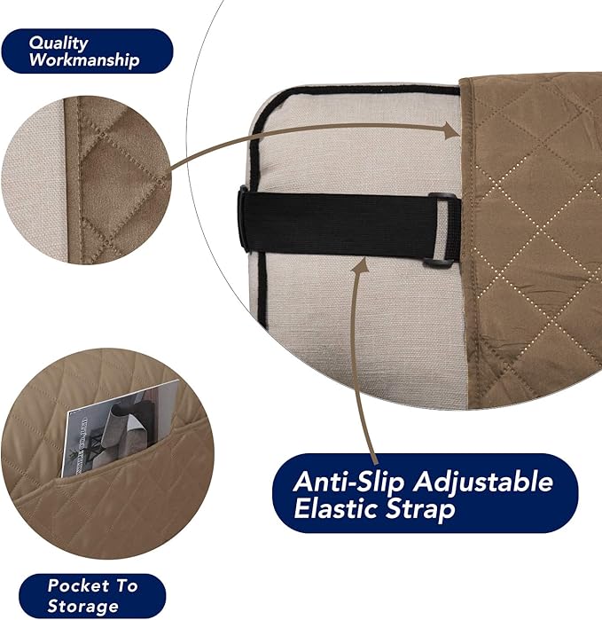 PureFit Reversible Sofa Cover Water Resistant Chair Couch Cover, Machine - Image 3