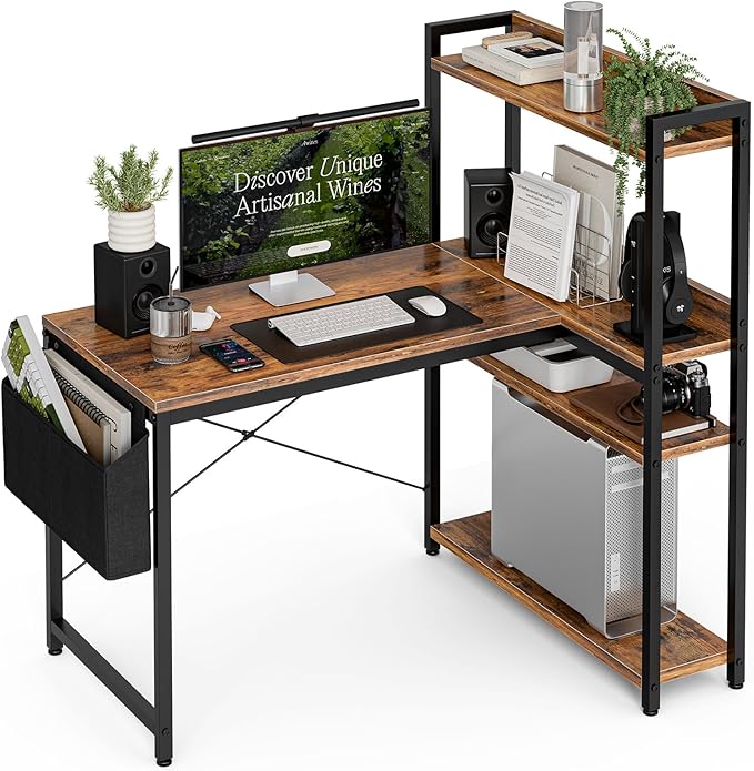 40 Inch L Shaped Computer Desk by Unknown