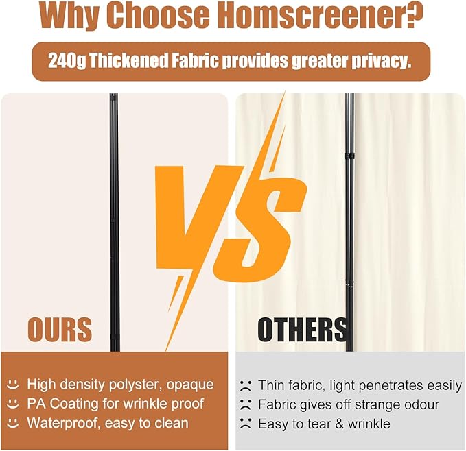 Room Divider Portable 88'' Partition Room Dividers and Folding Privacy Screens - Image 2