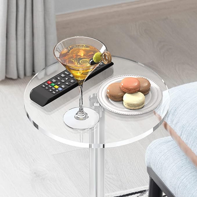 Small Drink Table, Acrylic Side Table, End Table - Image 5