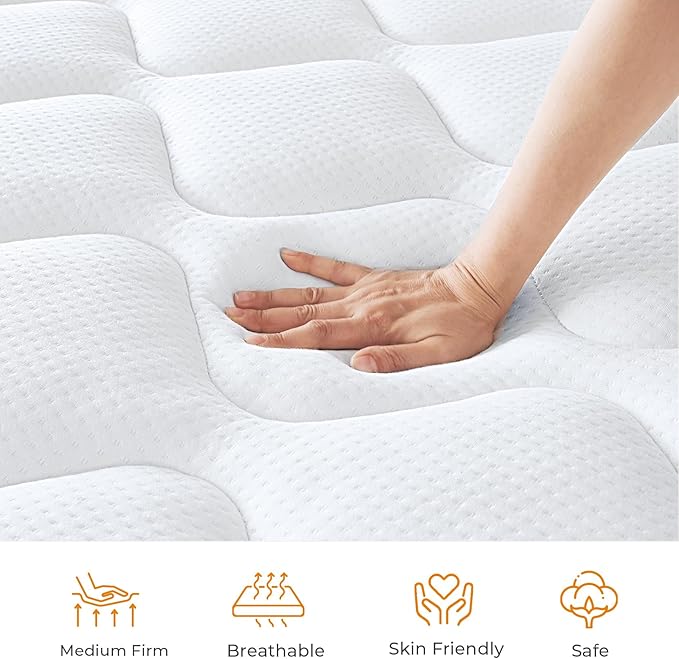 Queen Mattress 10 Inch, Hybrid Queen Bed Mattress - Image 3